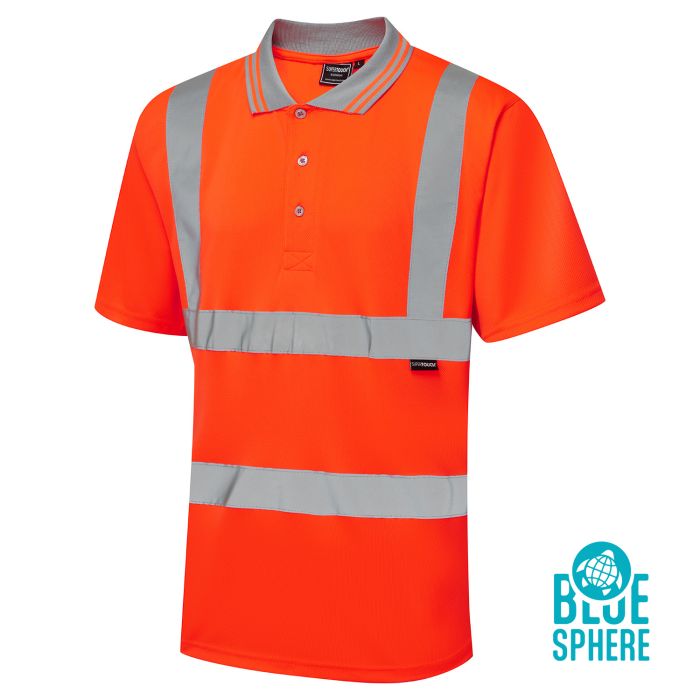 SHV-3028 Eco Hi Vis Orange Polo Shirt (Orange)