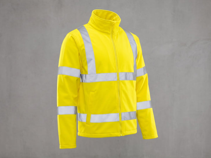 Yellow hi-vis work jacket