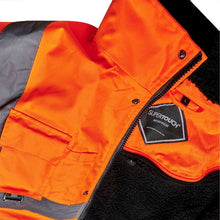 37B8 Supertouch Hi-Vis Vapour Shield 4.4 Orange 2 in 1 Bomber Jacket