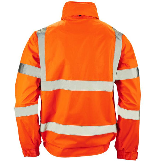 37B8 Supertouch Hi-Vis Vapour Shield 4.4 Orange 2 in 1 Bomber Jacket
