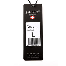 HVMIL_J, HIGH VISIBILITY LONG SLEEVE T-SHIRT PESSO, Black
