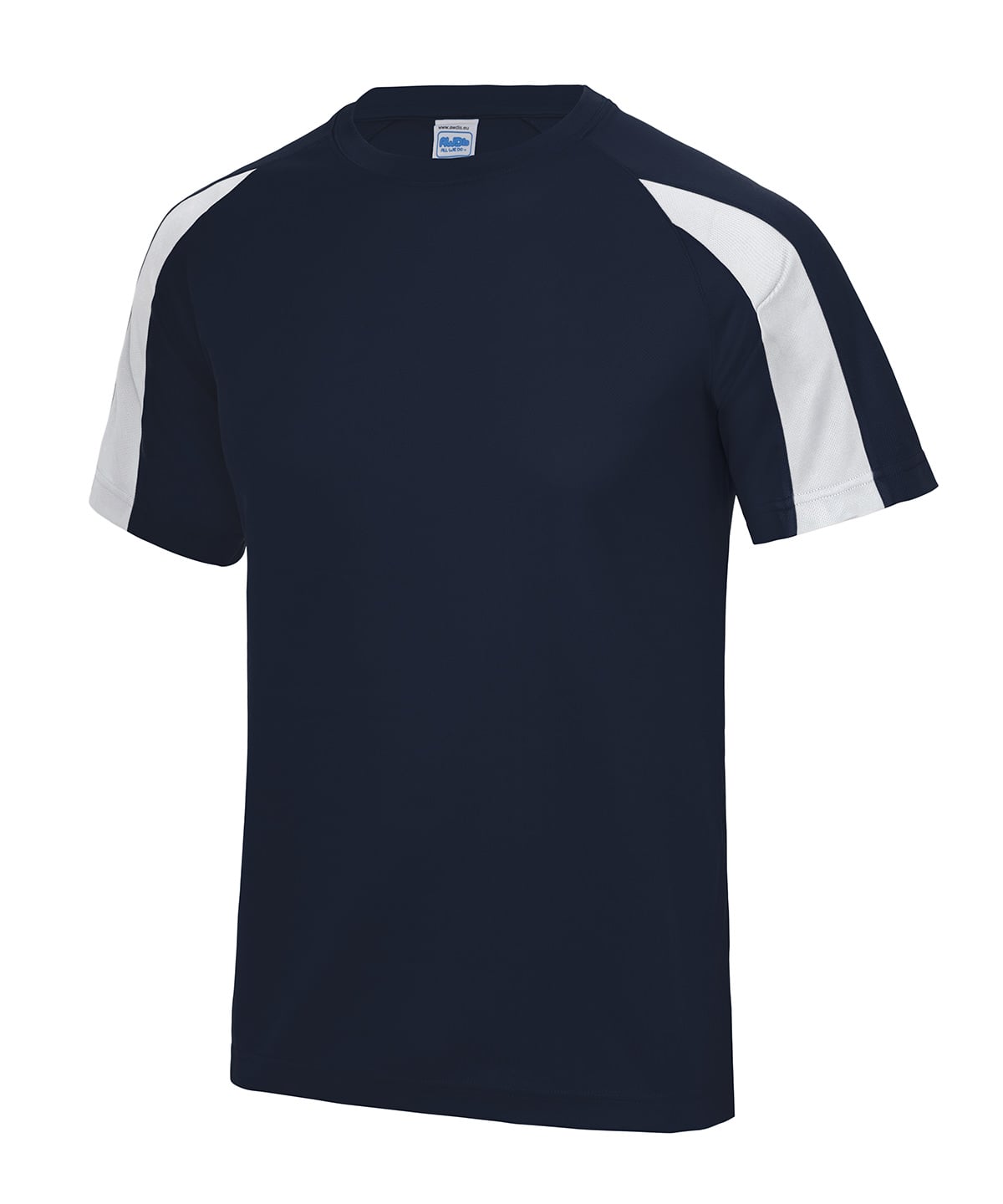 JC003, RAL T-Shirt  Just Cool Contrast Cool Tee French (French Navy/Arctic White )