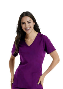 PHILTEX Ladies Stretch Polyester Scrub (Purple)