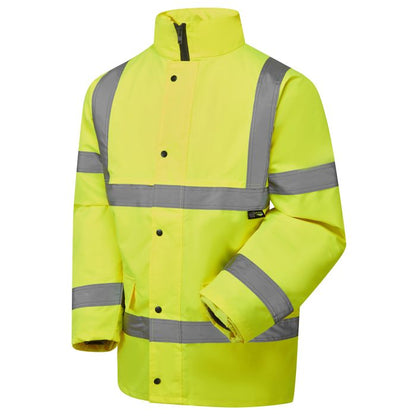 SHV-0534 Supertouch Hi Vis Yellow Fleece Lined Parka