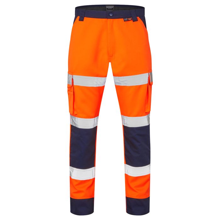 SHV-40R891-D Supertouch Hi-Vis 2 Tone Orange Combat Trousers