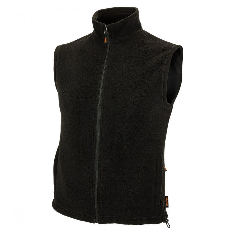 VESTBNNB, Fleece vest Bennon, black