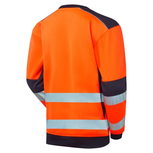 SYH-654D System Hi-Vis ECO Crew Neck Orange Sweatshirt