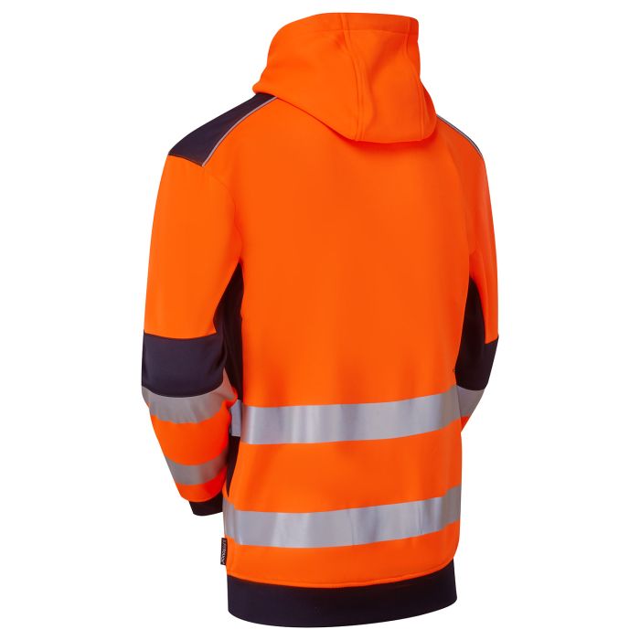 SYH-751D System Hi-Vis Eco Zip Thru Orange Hoodie