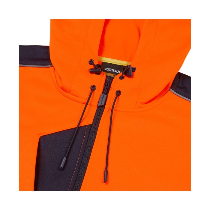 SYH-751D System Hi-Vis Eco Zip Thru Orange Hoodie