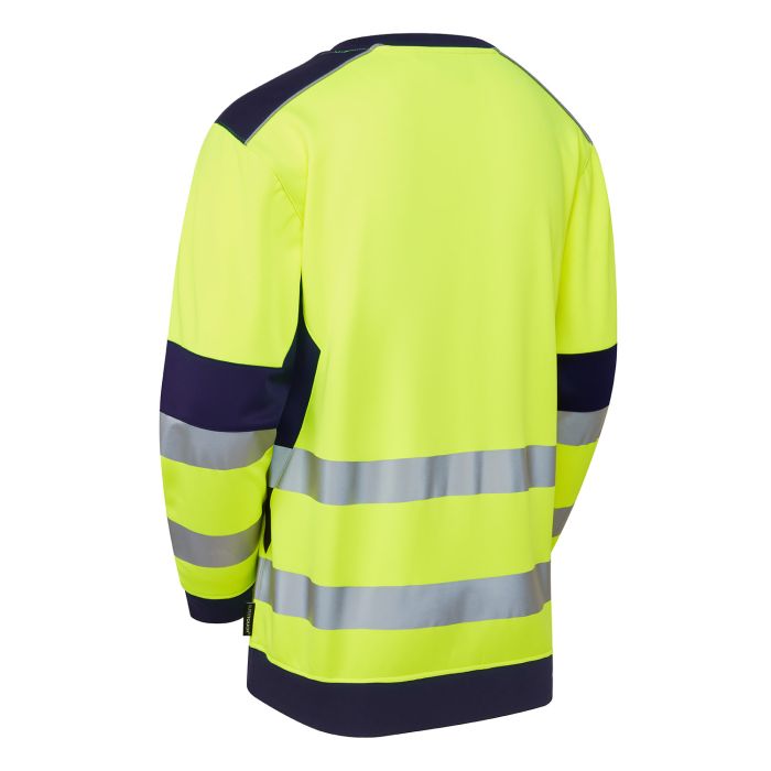 SYH-654C System Hi-Vis ECO Crew Neck Yellow Sweatshirt