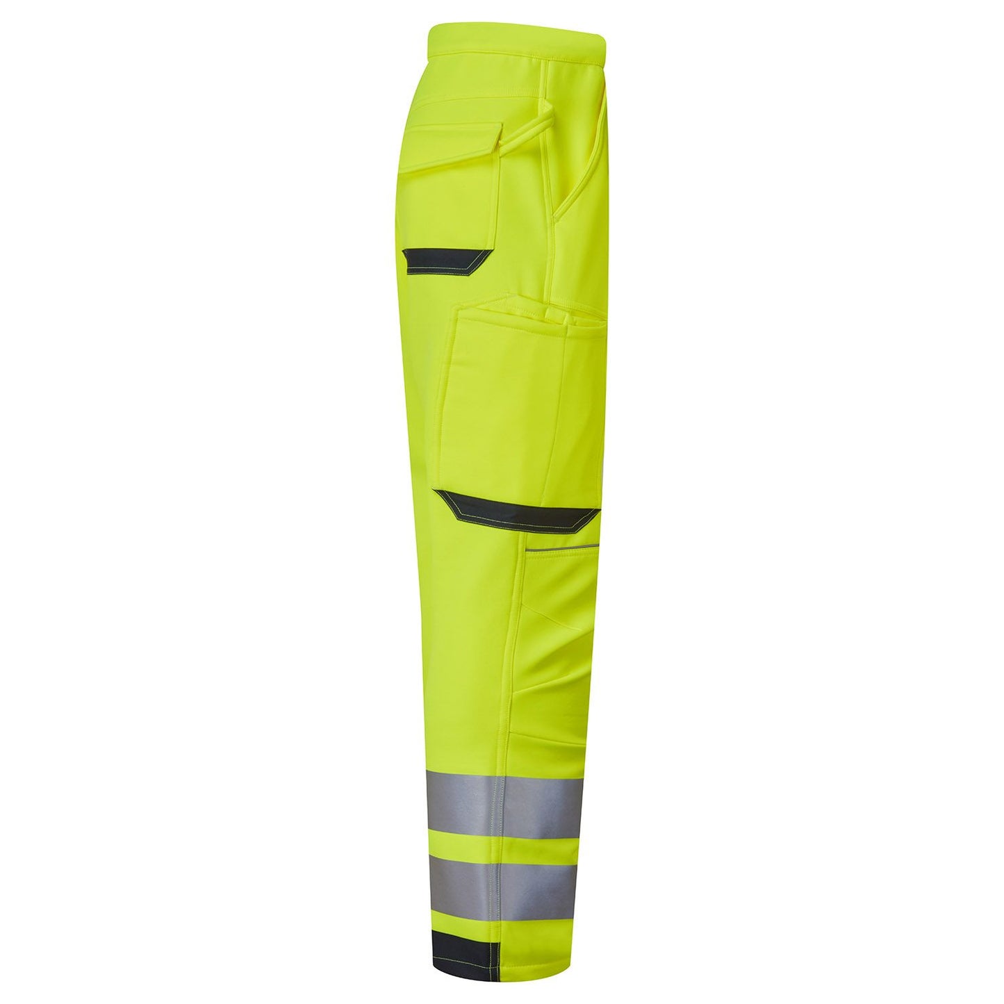 SYH-402RC Supertouch HV System Eco Two Tone Stretch Softshell Trouser YELLOW