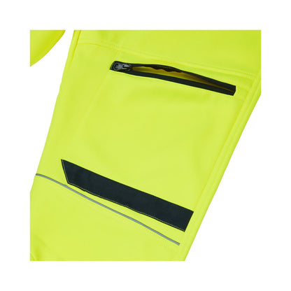SYH-402RC Supertouch HV System Eco Two Tone Stretch Softshell Trouser YELLOW